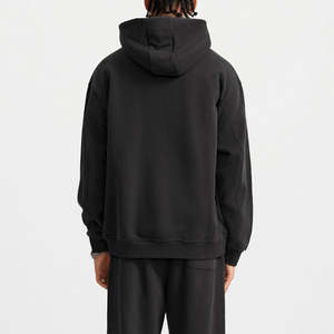 Blank Classic Pre-Shrink Men Hoodies 300 GSM Thick Fleece Unisex Hip Hop Oversized High <b>Funnel</b> Neck Hood Hoodies with logo - Product Image 5