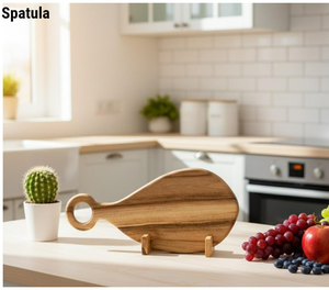 Planche à découper en bois artisanale |   Planche à découper en bois massif épais pour la viande, les fruits, les légumes et le fromage - Product Image 1