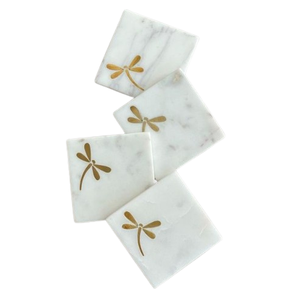 Posavasos cuadrado de calidad superior, decoración del hogar, juego de posavasos de té de mármol, juego de posavasos de té y café con acabado de mármol - Product Image 6