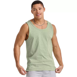 Camiseta deportiva sin mangas para hombre, ecológica, de poliéster reciclado, sostenible, antibacteriana, para fitness. - Product Image 4