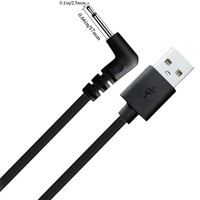 Cable de carga de CC de 2,5mm de repuesto para masajeadores de varita vibratoria y juguetes Cable de carga USB rápido 1,2 metros/3,94 pies para impresoras