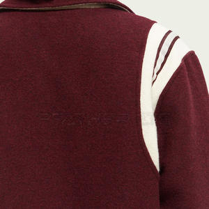 À manches longues Letterman veste hommes plaine blanc Letterman vestes 2024 vente en gros personnalisé dernière veste - Product Image 6