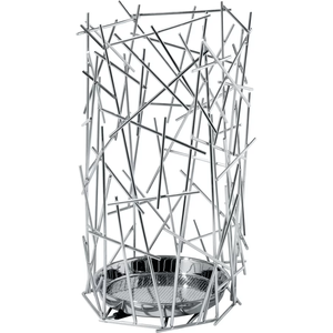 Porte-parapluie Offre Spéciale de qualité supérieure forme ronde pour décor de porte d'entrée panier de rangement personnalisé pour parapluie couleur argent - Product Image 5