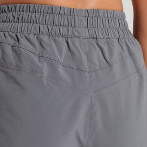 Hot Sale Women's Casual Running Yoga <b>Shorts</b> High Waist Loose Fit Breathable Solid Pattern Made Spandex/Nylon Fake Two-Piece - Product Image 5