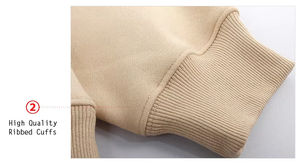 Sweats à capuche unisexe en coton mélangé surdimensionné pour hommes avec motifs imprimés solides - Product Image 4