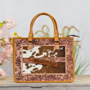 New Hot Selling Vintage Bohemian Design Manufacturer Custom Wholesale Cowhide Hair Fur Genuine Leather Shoulder Hand Bags - Product Image 1