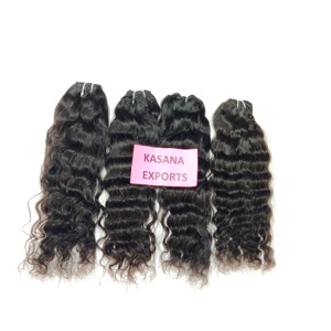 Bundle de cheveux noirs pour femmes vierges indiennes 100% non traitées de couleur naturelle pour le traitement des extensions de cheveux - Product Image 4