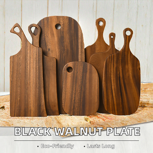 Planche à découper en bois écologique de qualité supérieure 100% - Lavable au lave-vaisselle - Forme rectangulaire - Artisanat indien fait main - Galore - 2,0 cm d'épaisseur - Product Image 4