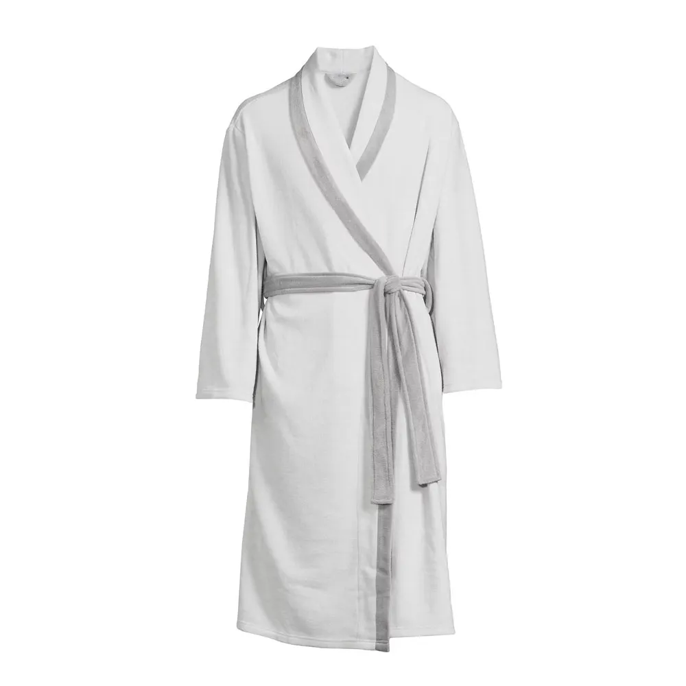 2023 Herren bekleidung Gute Qualität Benutzer definierte Größe Weißer Schal kragen 100% Baumwolle Hotel Terry Bademantel Auf Lager