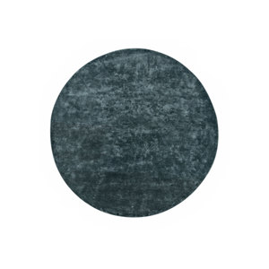 Alfombra de Viscosa Cera Blue Classic de 10 mm de Grosor, Tejida a Mano, Nueva TPV-5016 para Uso Doméstico, Alfombra Rectangular de Color Sólido para Sala de Estar y Pasillo - Product Image 1