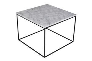 Mesa de Centro Extensible con Diseño de Mármol y Base de Hierro, Fácil de Mover, para Sala de Estar, Muebles de Lujo Clásicos de la India - Product Image 3
