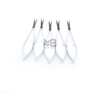 Ciseaux à ressort multifonctionnels pour extensions de cils de sourcils Prix compétitif de la pointe de la lame tranchante en acier inoxydable d'usine - Product Image 6