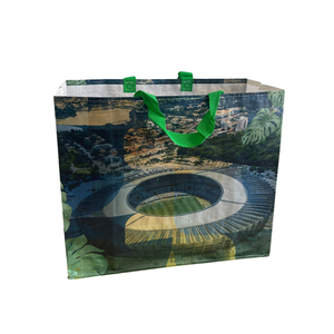 Bolsas de comestibles de lona tejidas PP con logotipo personalizado hecho en Vietnam, superventas, bolsas de compras al por mayor para vacaciones - Product Image 1