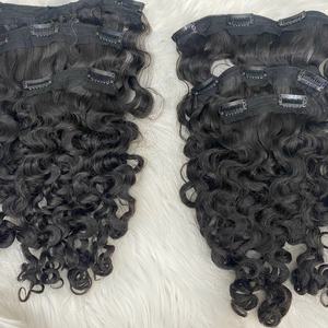 Invisible pour Genius Machine Double Trame Femmes Cambodgien Remy Cheveux Raides Haute Qualité 100g Bundle Clip-in Weave No Human Hair - Product Image 3