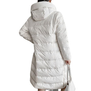 Chaquetas de mujer, venta al por mayor, abrigo cálido de manga larga de imitación para capucha, Parkas, abrigo de temporada de invierno de algodón transpirable a la moda - Product Image 5