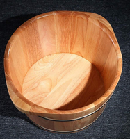 Baignoire pour les pieds en bois, seau, baril, mobilier de salon, spa pour les pieds, fabriqué à la main, en bois de cèdre épais, préservation de la santé, baignoire pour les pieds
