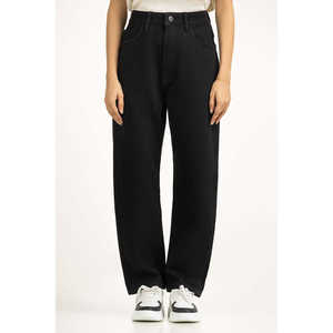 มัมฟิต WM-JNS-WS25-005 กางเกงยีนส์เอวสูงระบายอากาศได้ดีสำหรับสุภาพสตรีทรงดินสอและทรงคาร์โก้แบบเรียบง่ายมีจำหน่ายขนาด 2XL - Product Image 4