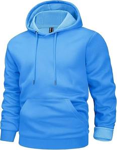 Ventes en gros de sweats à capuche vierges pour hommes, en coton molletonné de qualité supérieure 500 GSM, design uni, fabricant OEM et ODM, commandes personnalisées directes - Product Image 2