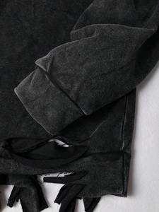 Sudadera con capucha extragrande de invierno para mujer, 500GSM, de algodón y forro polar, con bordado, estampado, lavado a la piedra y efecto ácido vintage - Product Image 6