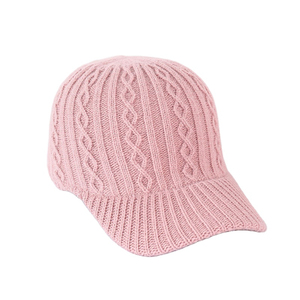 Automne hiver nouvelle mode casquettes de Baseball pour hommes Performance couleur unie plaque lumineuse ajustée bord incurvé chaud tricoté éponge - Product Image 3