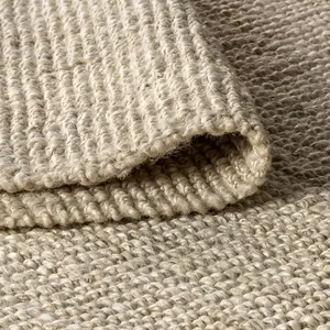 Tapis plat tressé en jute réversible écologique de qualité supérieure nouveau Style fait à la main tapis antidérapant tissé naturel pour la maison Jacquard - Product Image 2