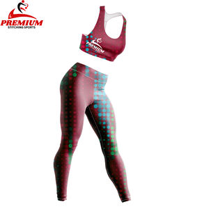 Sujetador deportivo acolchado de alto impacto para mujer, conjunto de Yoga de entrenamiento de leopardo con estampado de sublimación transpirable de nailon y LICRA - Product Image 4