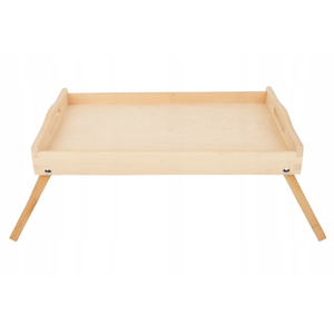 Bandeja de Desayuno de Madera de Pino con Patas Plegables 50x30 cm Acabado Natural, Bandeja de Cama, Venta al por Mayor, Logotipo Personalizado - Product Image 4