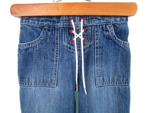 Pantalones vaqueros bordados 2T, pantalones vaqueros Todd Outfit, pantalones bordados, pantalones para niños, estilo Vintage, pantalones vaqueros azules elegantes para mujer, talla S - Product Image 4