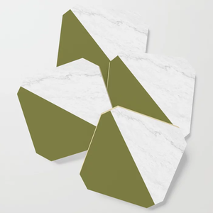 Luxury Tea Coaster Set Holder Custom Size <b>Square</b> Bone Mother Pearl Inlay High Quality Sublimation Star Crafts India Kitchen Use - Product Image 2