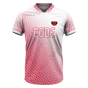 Camiseta de fútbol de secado rápido personalizada OEM para equipos y clubes, producto de desgaste de fútbol con técnica de corte automatizado - Product Image 5
