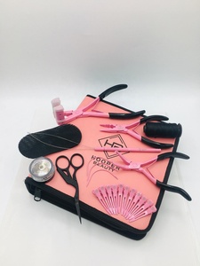 HOOPER COMPANY Kit de Herramientas Comerciales de Acero Inoxidable de Última Tendencia para Extensiones de Cabello, con Bolsa, Alicates, Cinta, Mink Loop, Tijeras y Peine, Sostenible - Product Image 2