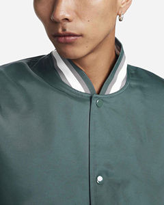 Chaqueta Bomber de Invierno al por Mayor, Chaqueta Bomber de Béisbol Reversible de Satén con Letras, Talla Grande, Color Personalizado - Product Image 6