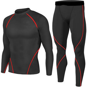 Survêtement de compression OEM pour équipes, clubs et salles de sport, impression par sublimation d'œuvres d'art personnalisées, tissu extensible quadridirectionnel, vente en gros - Product Image 1