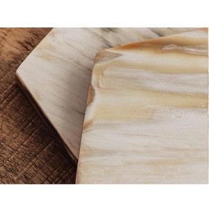 Natural Buffalo Horn <b>Table</b> <b>Coasters</b> Handmade Rustic Drink Accessories High Quality - Product Image 5