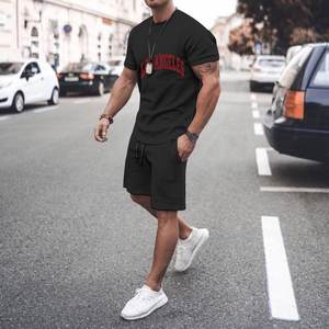 Camiseta de hombre de la mejor calidad totalmente personalizada con conjunto doble corto Nuevo diseño Estilo de calle de verano a la venta - Product Image 5