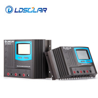 Contrôleur de charge solaire PWM 10A 480W 12V/24V avec port USB, écran LCD, garantie de 18 mois, contrôleur d'éclairage, entrée PV 55V, CE