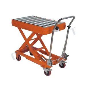 Hot sell Movable Electric Motor scissor lift table hand trolley