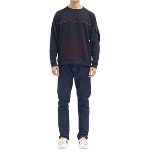 เสื้อสเวตเชิ้ตผ้าฟลีซบุผ้าฝ้ายออร์แกนิค 100% ขนาดใหญ่สำหรับผู้ชาย ผลิตจากโรงงาน ผลิตภัณฑ์ที่เป็นมิตรต่อสิ่งแวดล้อม ป้องกันการยับ ผ้าถัก - Product Image 5