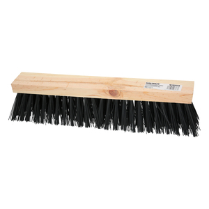 Industrial Sweeping Brush, PVC Fiber, Wooden Stand, 50 cm (Without Handle) - Product Image 1