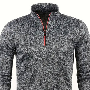 Top Qualité Usine Collection Hommes Demi Zip Sweats En Prix De Gros Personnalisables Hommes Demi Zip Sweatshirts À Vendre - Product Image 6