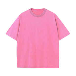 T-shirt en coton délavé de qualité supérieure, tendance, couleur personnalisée, pour adultes, en vente - Product Image 1