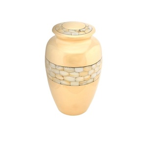 Vente en gros de fournitures funérailles blanches et dorées, urnes de crémation pour souvenirs de cendres humaines, taille personnalisée, urnes de crémation pour adultes - Product Image 3