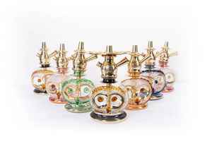 Chicha de table de luxe égyptienne en laiton, nouvelle conception, haute qualité, petite, portable, faite à la main, finition laquée, vente en gros - Product Image 4