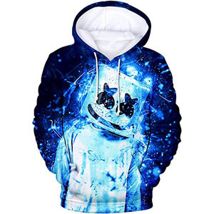 เสื้อกีฬาแบบสวมหัวมีฮู้ดสำหรับผู้ชายเสื้อผ้าพิมพ์ลายซับลิเมชันสำหรับใส่ไปยิมฟิตเนสโลโก้ได้ตามต้องการ - Product Image 5