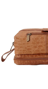 Leather Fashion <b>Toiletry</b> <b>Bag</b> Good Capacity Genuine Leather <b>Small</b> <b>Bag</b> <b>for</b> Men and Women - Product Image 4