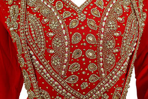 Robes Caftan OEM Maxi Abaya en Modal Personnalisables Fait à la Main Vêtements Ethniques Musulmans Brodés de Perles de Pierre Tailles XXL pour Adultes - Product Image 5