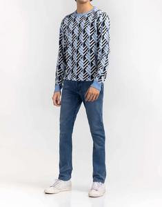 Suéter de Punto de Manga Larga con Cuello Redondo 100% Algodón para Hombre, Estilo Informal para Invierno - Product Image 5