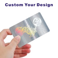 Tarjeta de Visita de PVC con Logotipo Personalizado, Impresión Offset CMYK, Estampado en Caliente Dorado y Plateado, con Código de Barras de Alta Calidad