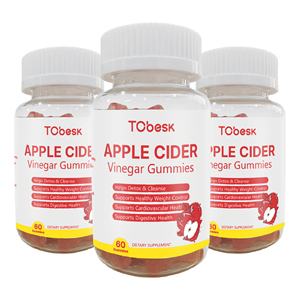 TCbesk Vinaigre de cidre de pomme Gummies Complément alimentaire sans sucre pour adultes Contrôle du poids - Product Image 4