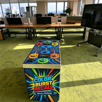 Machine de jeu de réflexe interactive commerciale avec LED pour défis de réaction, événements, activation de marque et team building